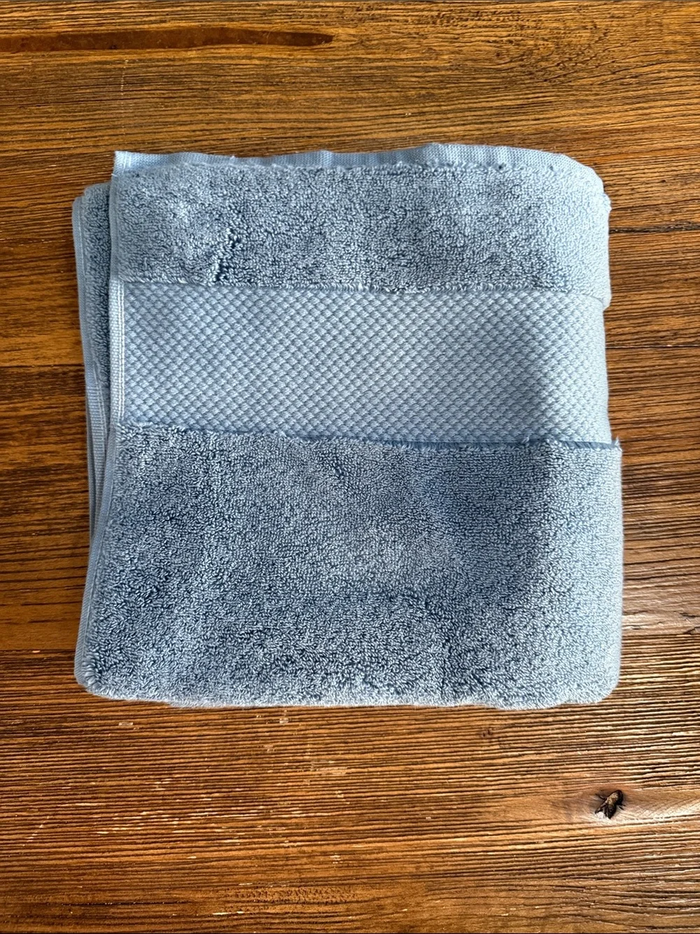 Soft Sky Blue Bath Towel Set - Plush Cotton Towels